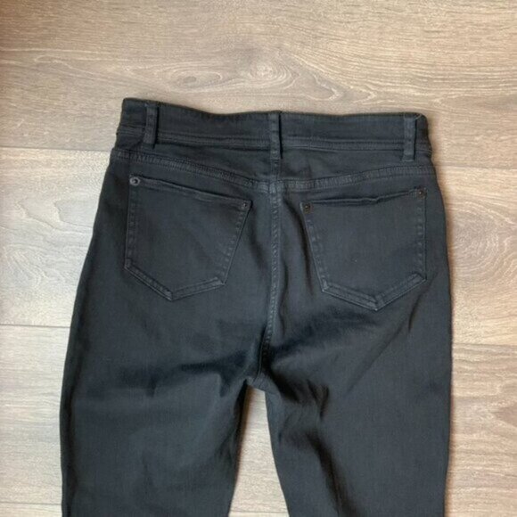 Wilfred Free Aritzia Women's Skinny Jeans Black midrise Stretch Denim Size 0 - Picture 12 of 13